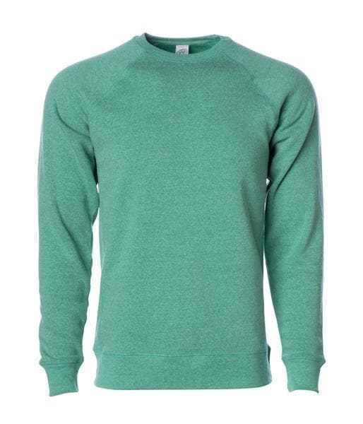 PRM30SBC - Unisex Special Blend Raglan Crew - Sea Green Heather / XS - CREWNECKS