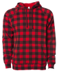 PRM33SBP - Special Blend Raglan Hooded Pullovers - Red Buffalo Plaid / XS - HOODIES