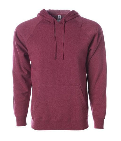 PRM33SBP - Special Blend Raglan Hooded Pullover - Crimson Heather / XS - HOODIES