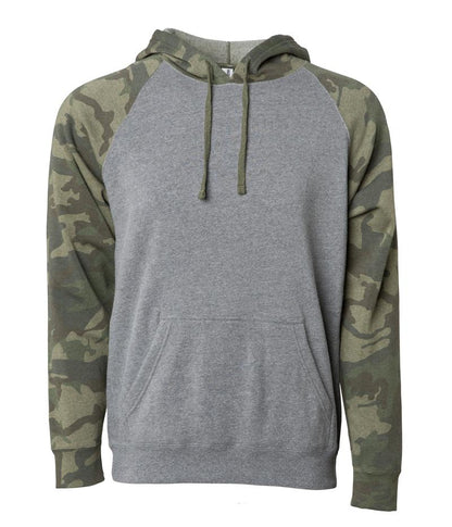 PRM33SBP - Special Blend Raglan Hooded Pullovers - Nickel Forest Camo / XS - HOODIES
