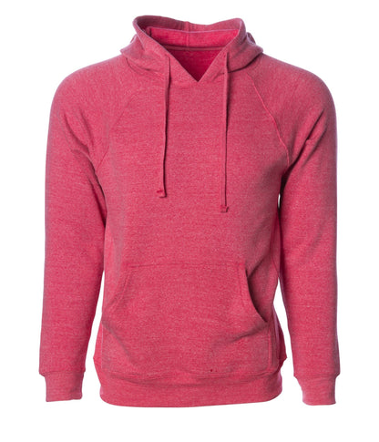PRM33SBP - Special Blend Raglan Hooded Pullover - Pomegranate Heather / XS - HOODIES