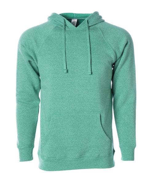 PRM33SBP - Special Blend Raglan Hooded Pullover - Sea Green Heather / XS - HOODIES