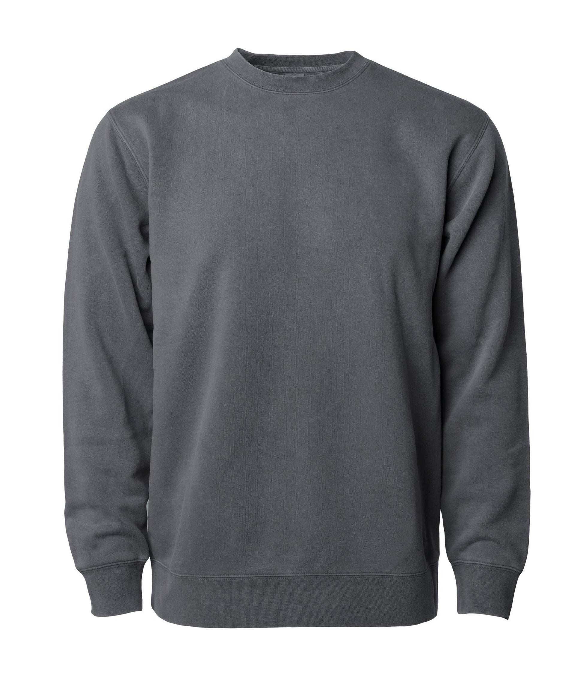 PRM3500 - Unisex Midweight Pigment Dyed Crew Neck - Black / XS - CREWNECKS