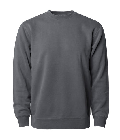 PRM3500 - Unisex Midweight Pigment Dyed Crew Neck - Black / XS - CREWNECKS