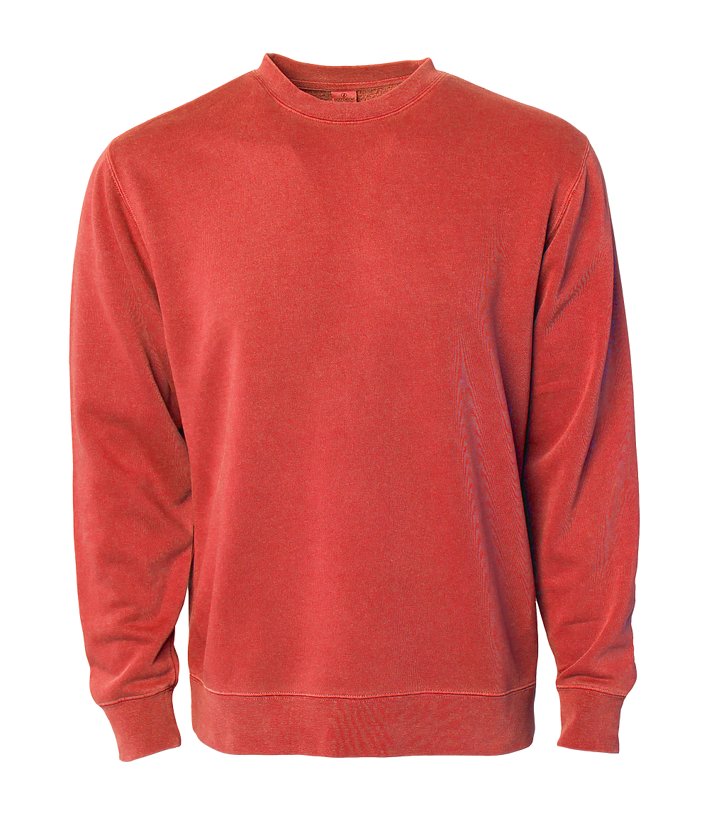 PRM3500 - Unisex Midweight Pigment Dyed Crew Neck - Amber / XS - CREWNECKS
