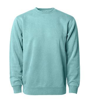 PRM3500 - Unisex Midweight Pigment Dyed Crew Neck - Mint / XS - CREWNECKS