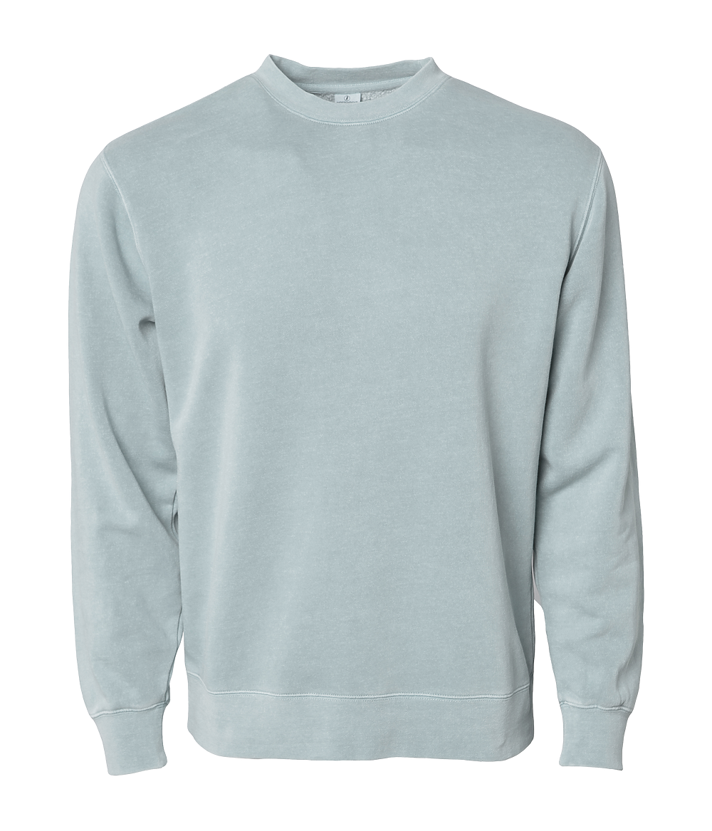 PRM3500 - Unisex Midweight Pigment Dye Crew - Sage / XS - CREWNECKS