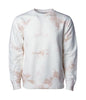 PRM3500TD - Unisex Midweight Tie Dye Crew - Dusty Pink / XS - CREWNECKS