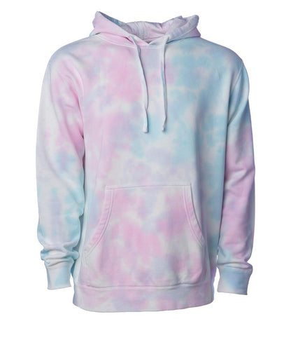 PRM4500TD - Unisex Midweight Tie Dye Hooded Pullover - Cotton Candy / XS - HOODIES