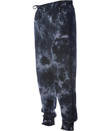 PRM50PTTD - Men’s Tie Die Fleece Pant - Dye Black / XS - SWEATPANTS
