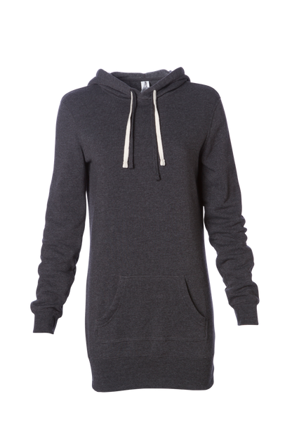 PRM65DRS - Midweight Special Blend Hooded Pullover Dress - Carbon / XS - HOODIES