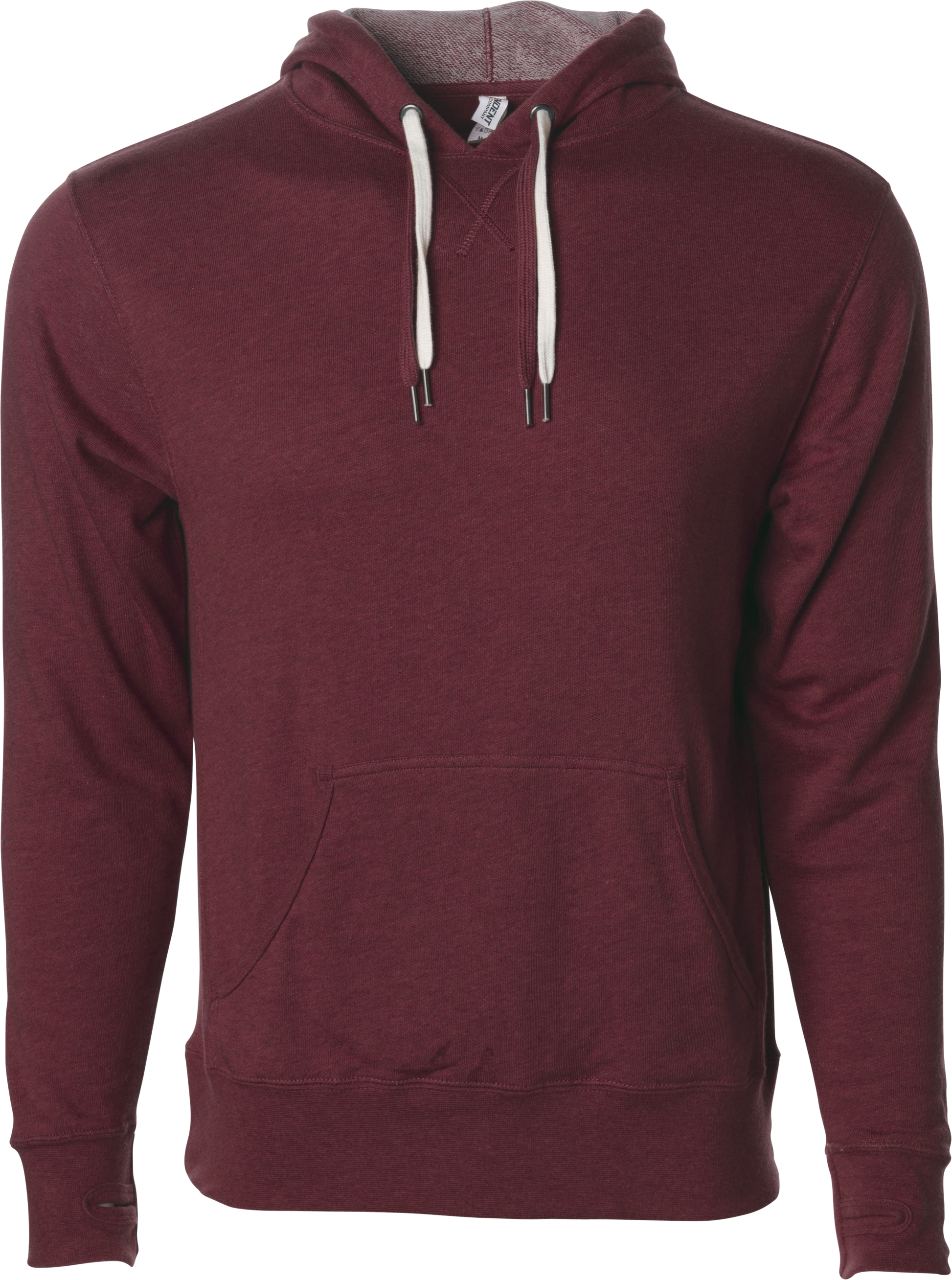 PRM90HT - Unisex Heather French Terry Hooded Pullover - Burgundy / XS - HOODIES