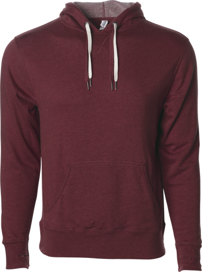 PRM90HT - Unisex Heather French Terry Hooded Pullover - Burgundy / XS - HOODIES