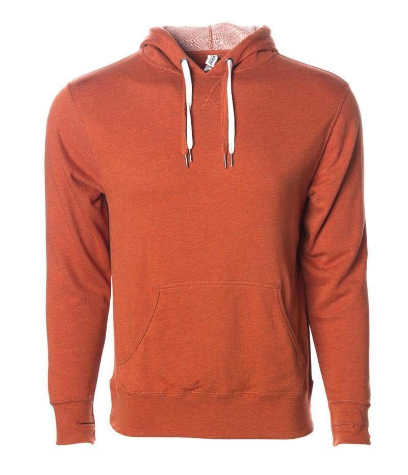 PRM90HT - Unisex Heather French Terry Hooded Pullover - Burnt Orange / XS - HOODIES