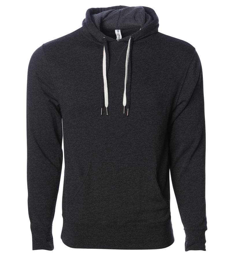 PRM90HT - Unisex Heather French Terry Hooded Pullover - Charcoal / XS - HOODIES