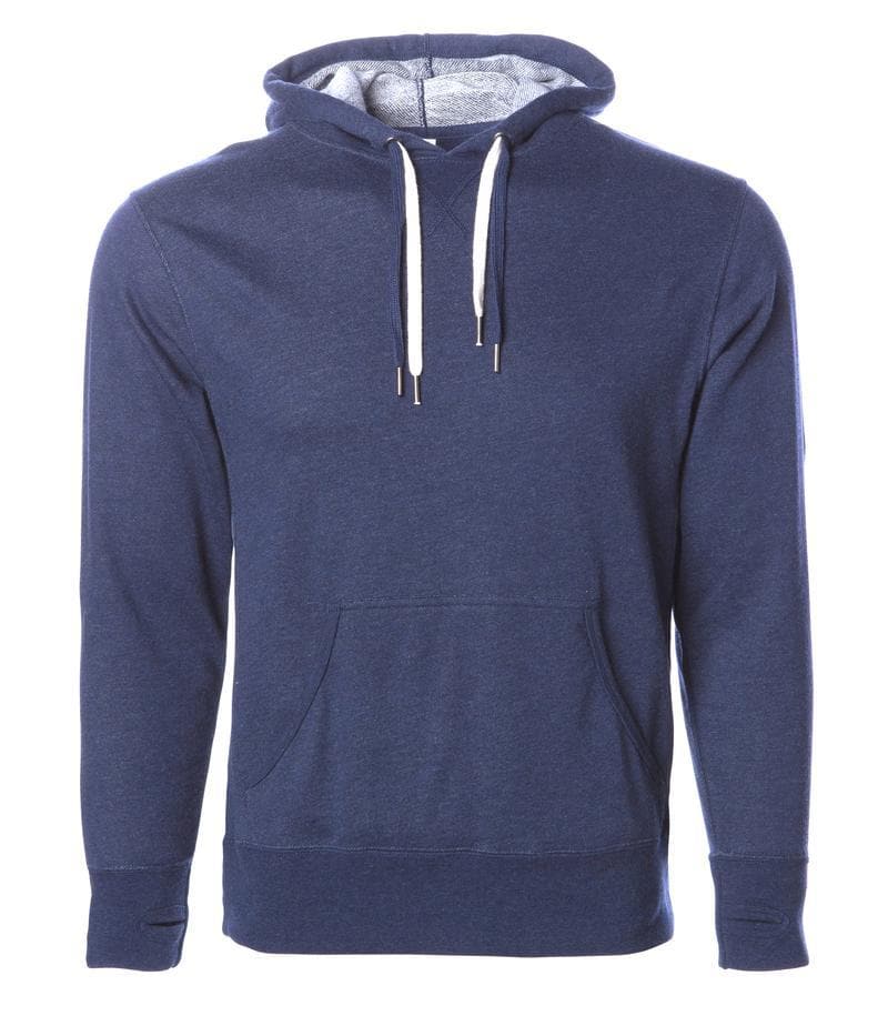 PRM90HT - Unisex Heather French Terry Hooded Pullover - Navy / XS - HOODIES