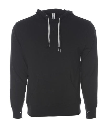 PRM90HT - Unisex Heather French Terry Hooded Pullover - Black / XS - HOODIES