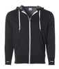 PRM90HTZ - Unisex French Terry Zip Hooded Sweatshirt - Black / XS - ZIPS