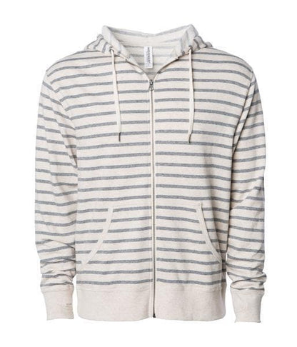 PRM90HTZ - Unisex French Terry Zip Hooded Sweatshirt - Oatmeal Heather Salt and Pepper / XS - ZIPS