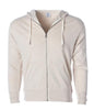 PRM90HTZ - Unisex French Terry Zip Hooded Sweatshirt - Oatmeal Heather / XS - ZIPS