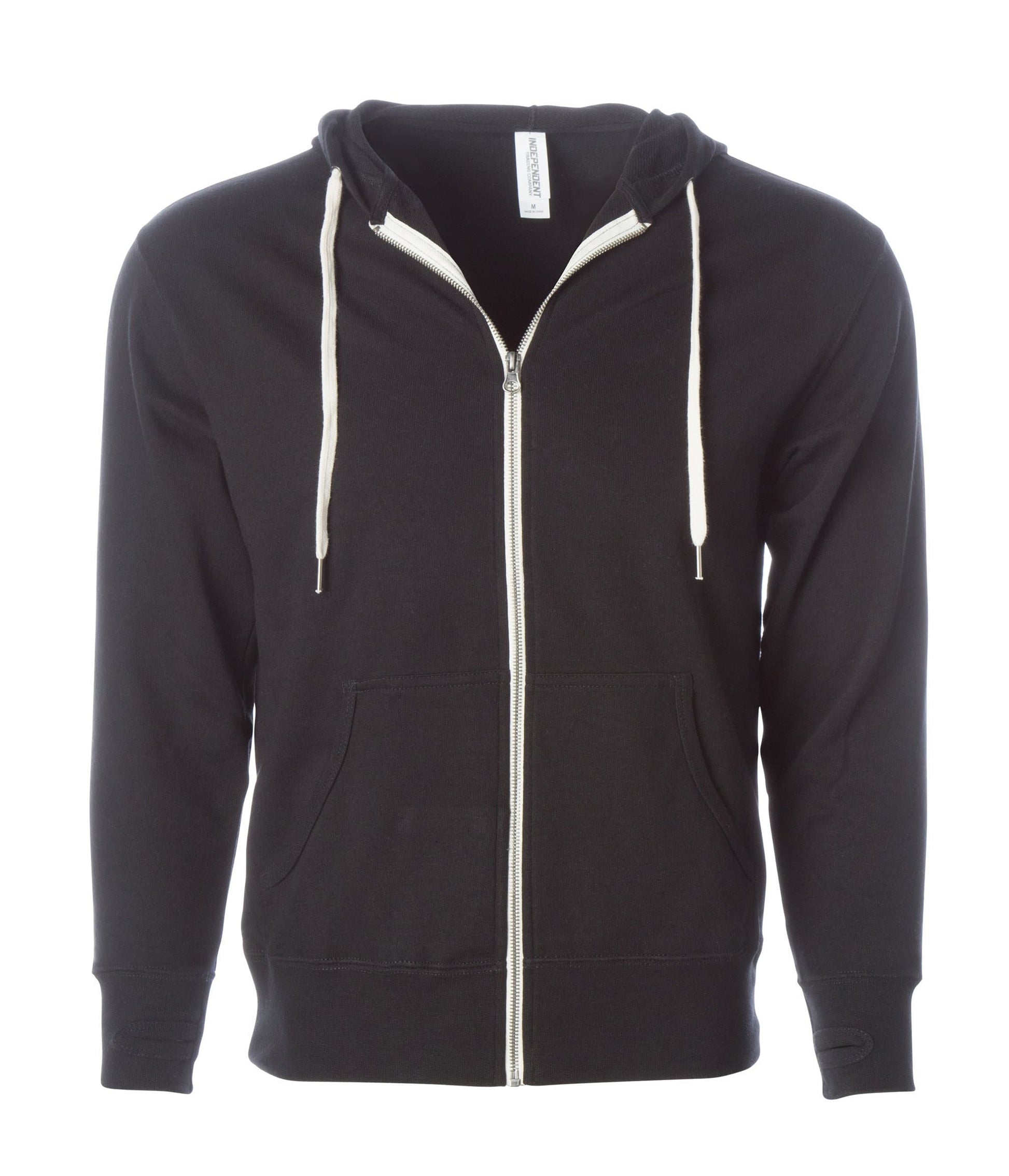 PRM90HTZ - Unisex French Terry Zip Hooded Sweatshirt - Charcoal Heather / XS - ZIPS