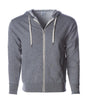 PRM90HTZ - Unisex French Terry Zip Hooded Sweatshirt - Salt and Pepper / XS - ZIPS