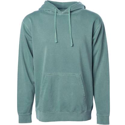 PRM4500 - Unisex Midweight Pigment Dyed Hooded Pullover - Alpine Green / XS - HOODIES