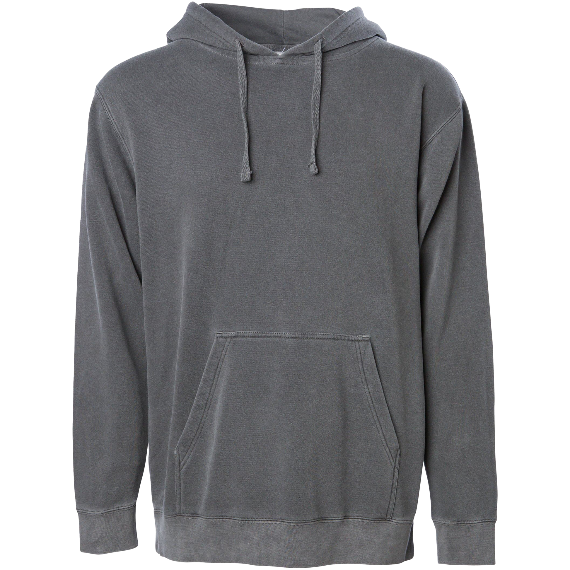 PRM4500 - Unisex Midweight Pigment Dyed Hooded Pullover - Black / XS - HOODIES