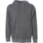 PRM4500 - Unisex Midweight Pigment Dyed Hooded Pullover - Black / XS - HOODIES