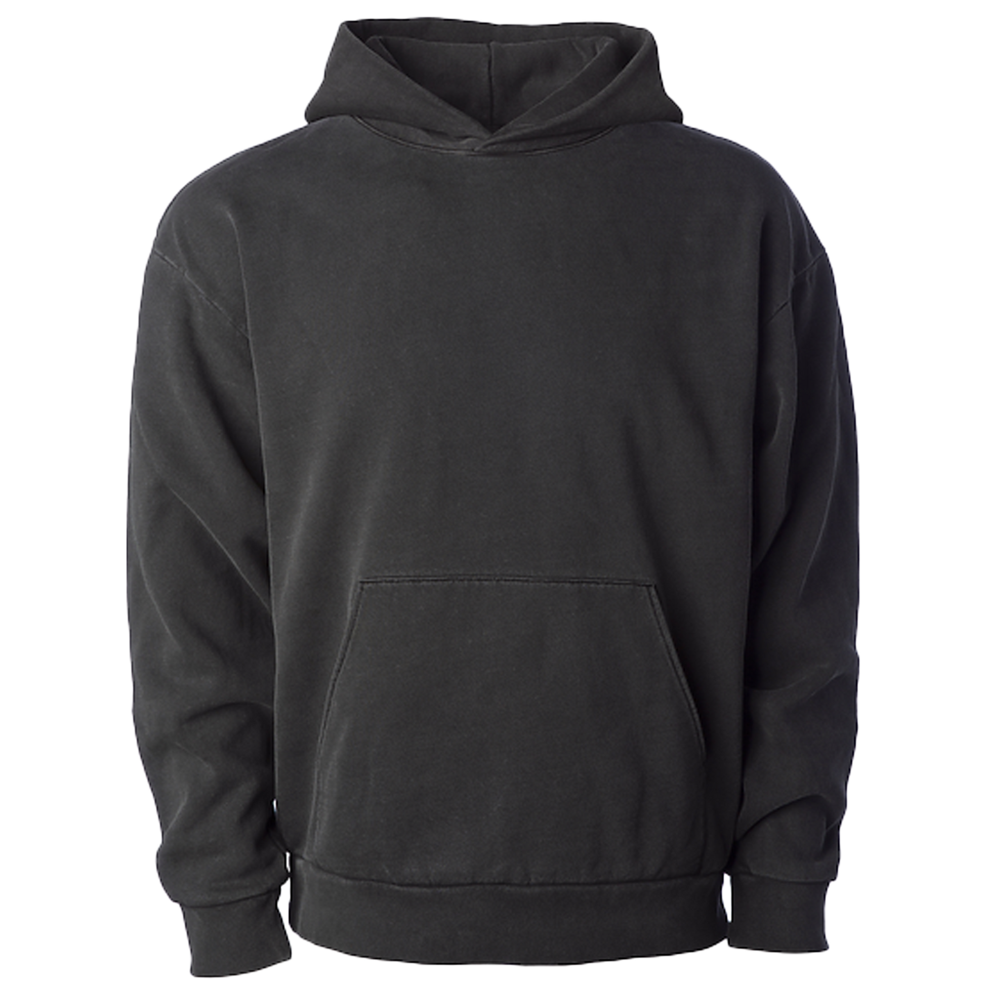 IND330BLV - Boulevard 330gm Heavyweight Pullover Hood - Pigment Black / XS - HOODIES
