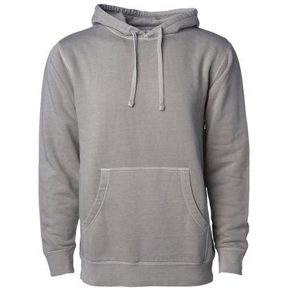 PRM4500 - Unisex Midweight Pigment Dyed Hooded Pullover - Cement / XS - HOODIES