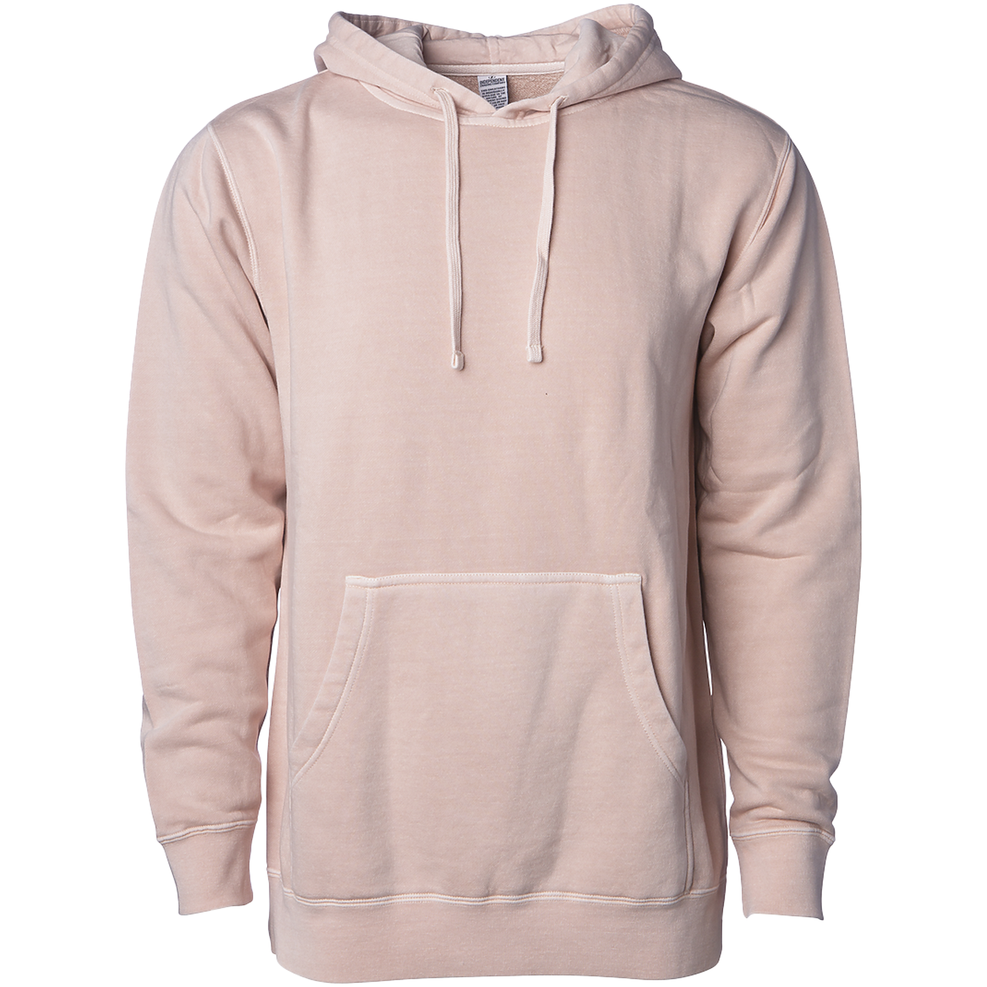 PRM4500 - Unisex Midweight Pigment Dyed Hooded Pullover - Dusty Pink / XS - HOODIES