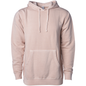 PRM4500 - Unisex Midweight Pigment Dyed Hooded Pullover - Dusty Pink / XS - HOODIES