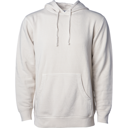 PRM4500 - Unisex Midweight Pigment Dyed Hooded Pullover - Ivory / XS - HOODIES