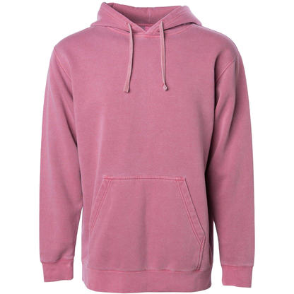 PRM4500 - Unisex Midweight Pigment Dyed Hooded Pullovers - Maroon / XS - HOODIES