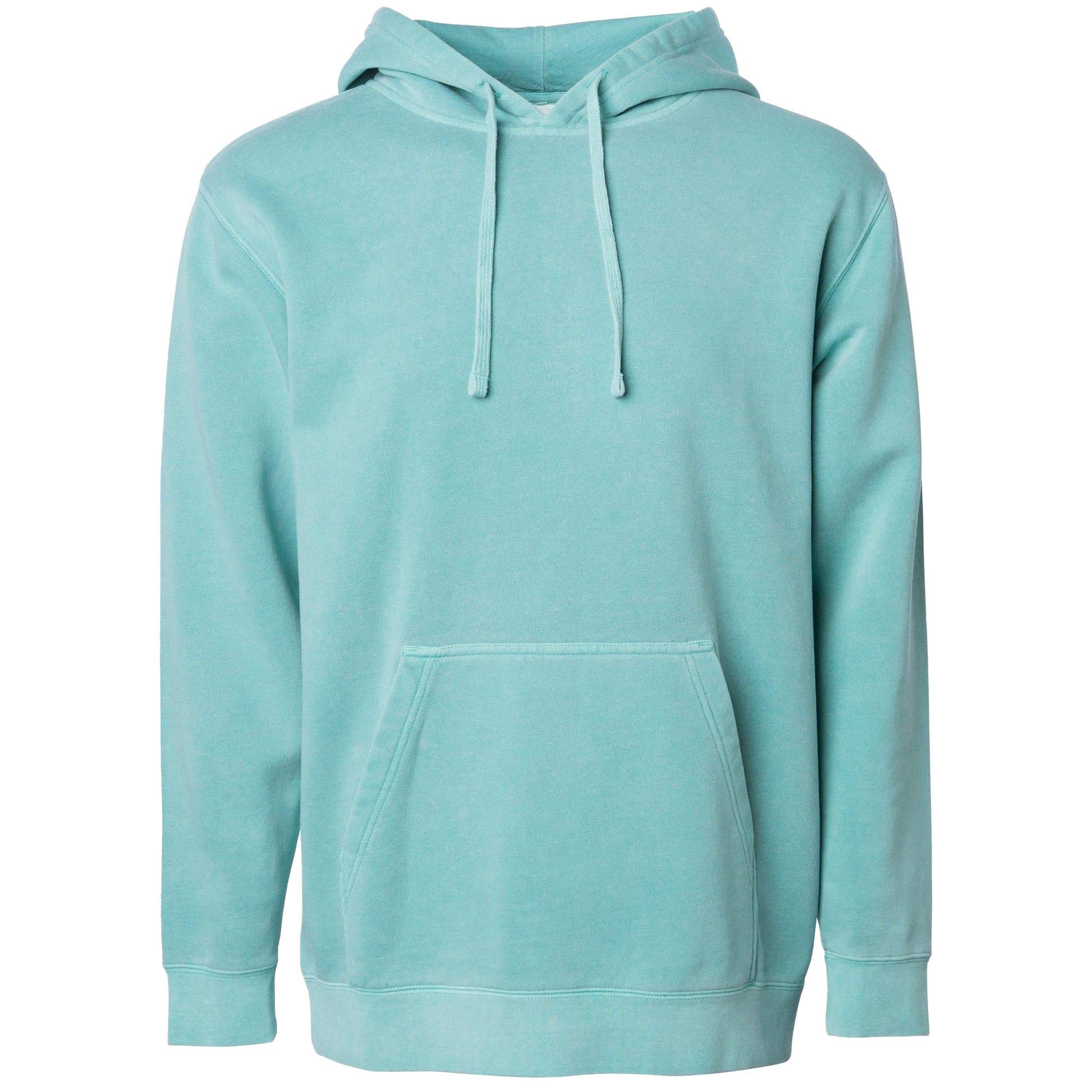 PRM4500 - Unisex Midweight Pigment Dyed Hooded Pullovers - Mint / XS - HOODIES