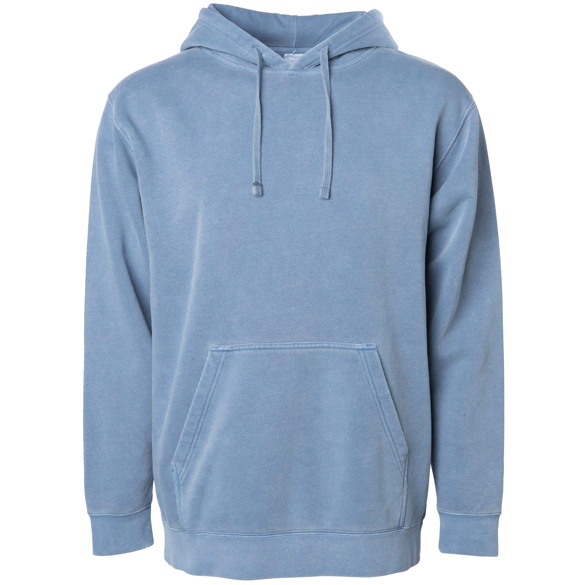 PRM4500 - Unisex Midweight Pigment Dyed Hooded Pullovers - Slate Blue / XS - HOODIES