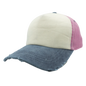 GN-1005 - 5P Foam Front Dirty Wash - Pink Navy / One Size - CAPS