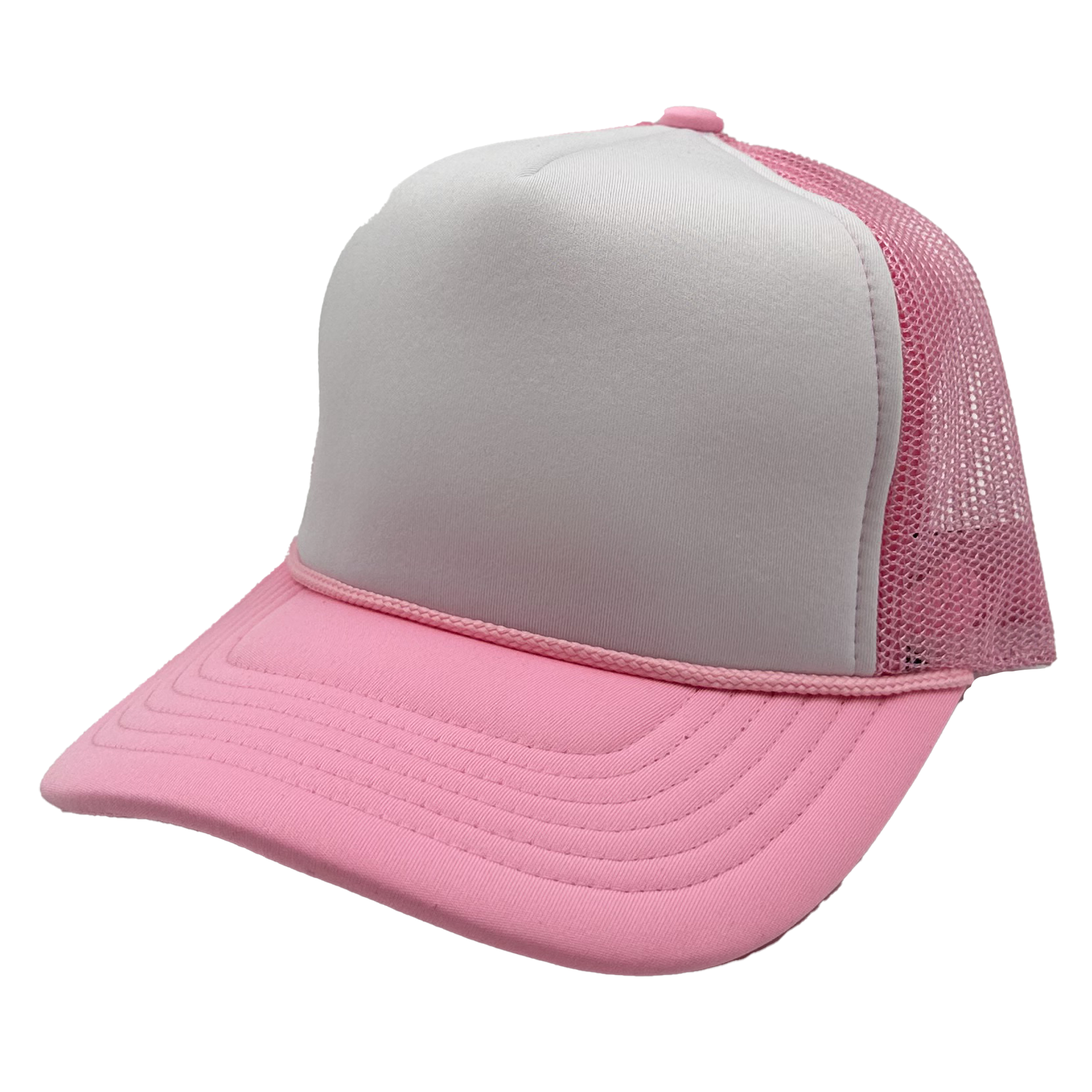 GNV-1222FT - Foam Trucker Cap - Pink White / One Size - CAPS