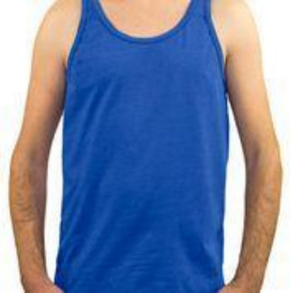 47294 - New Men’s Tank Top - Royal Heather / S - CLOSE