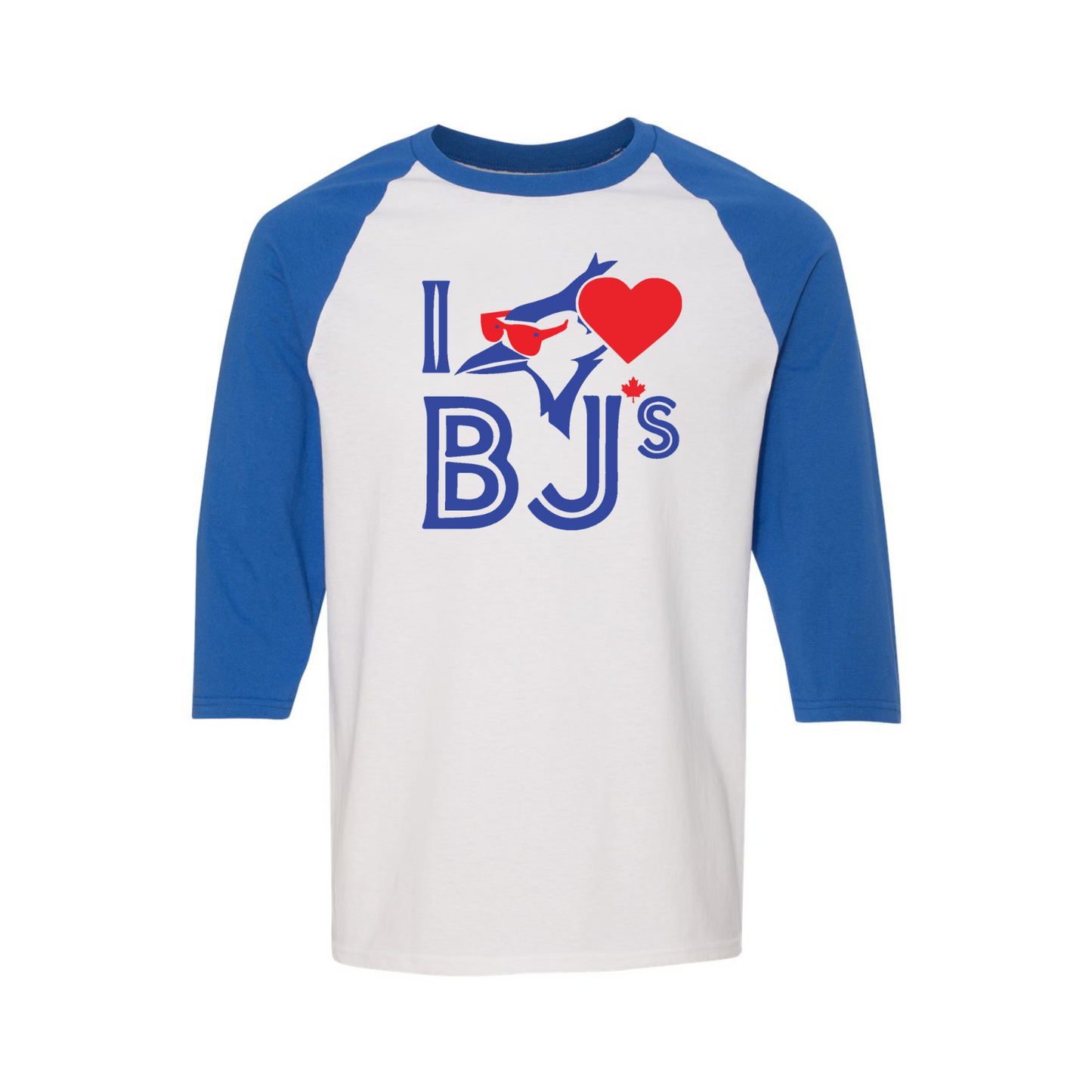 I Love BJs Raglan Three-Quarter Sleeve T-Shirt