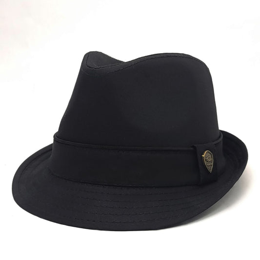 Youth - Fedora Hat - ZPMT110 100% Cotton 2 Sizes - Black / XS
