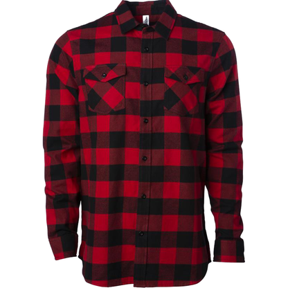EXP50F - Men’s Flannel Shirt - Red Black / XS - SHIRTS