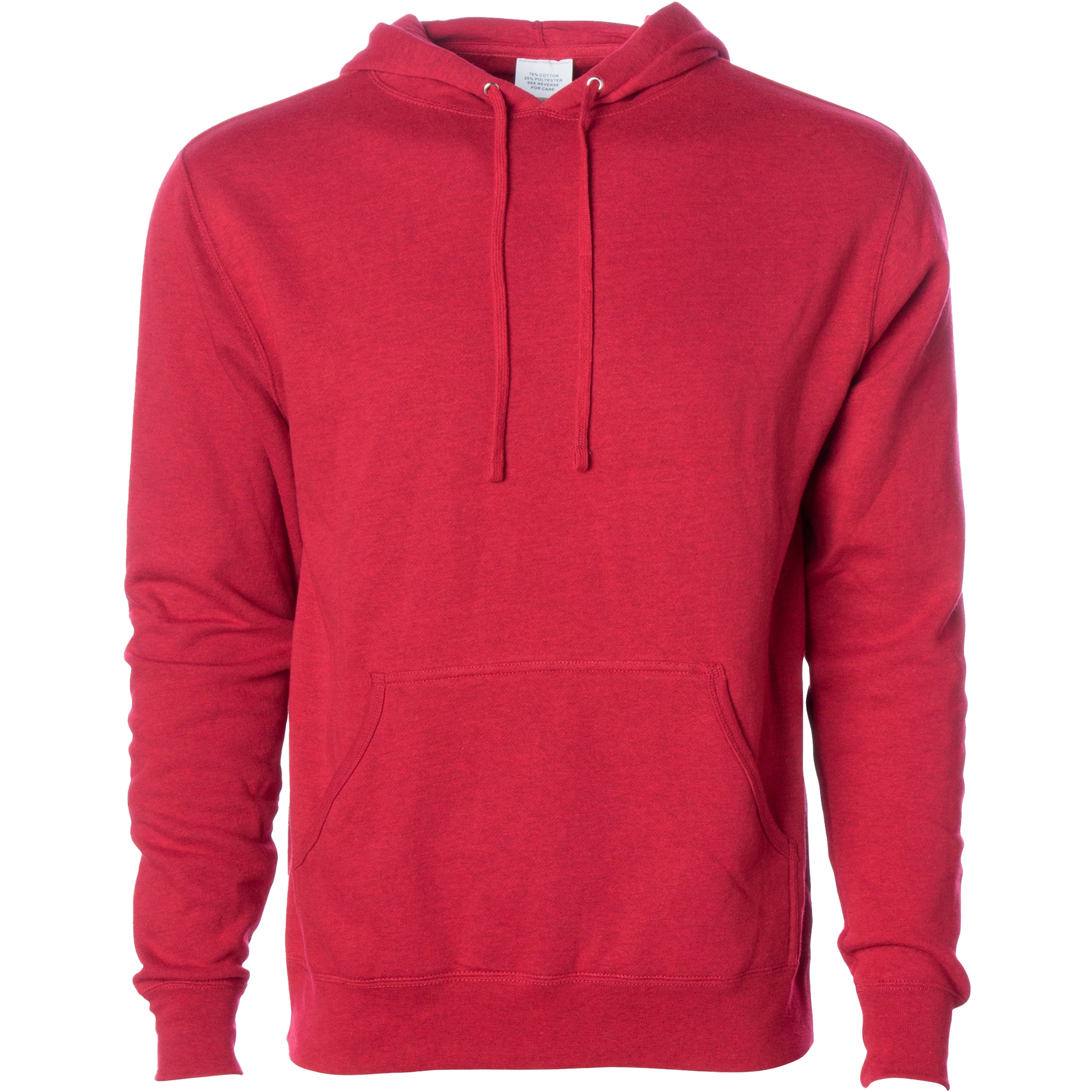AFX4000 - Lightweight Hooded Pullover Sweatshirt - Red Heather / XS - CLOSE
