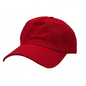 GN-1004P5 - Washed Cotton Dad Caps - Red / One Size - CAPS