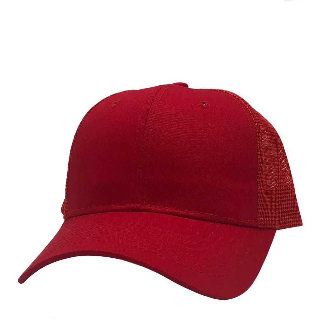 GN-1020 - Trucker Mesh - Red / One Size - CAPS