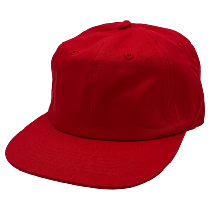 GNV-1004SBP - 6P Washed Cotton - Red / One Size - CAPS