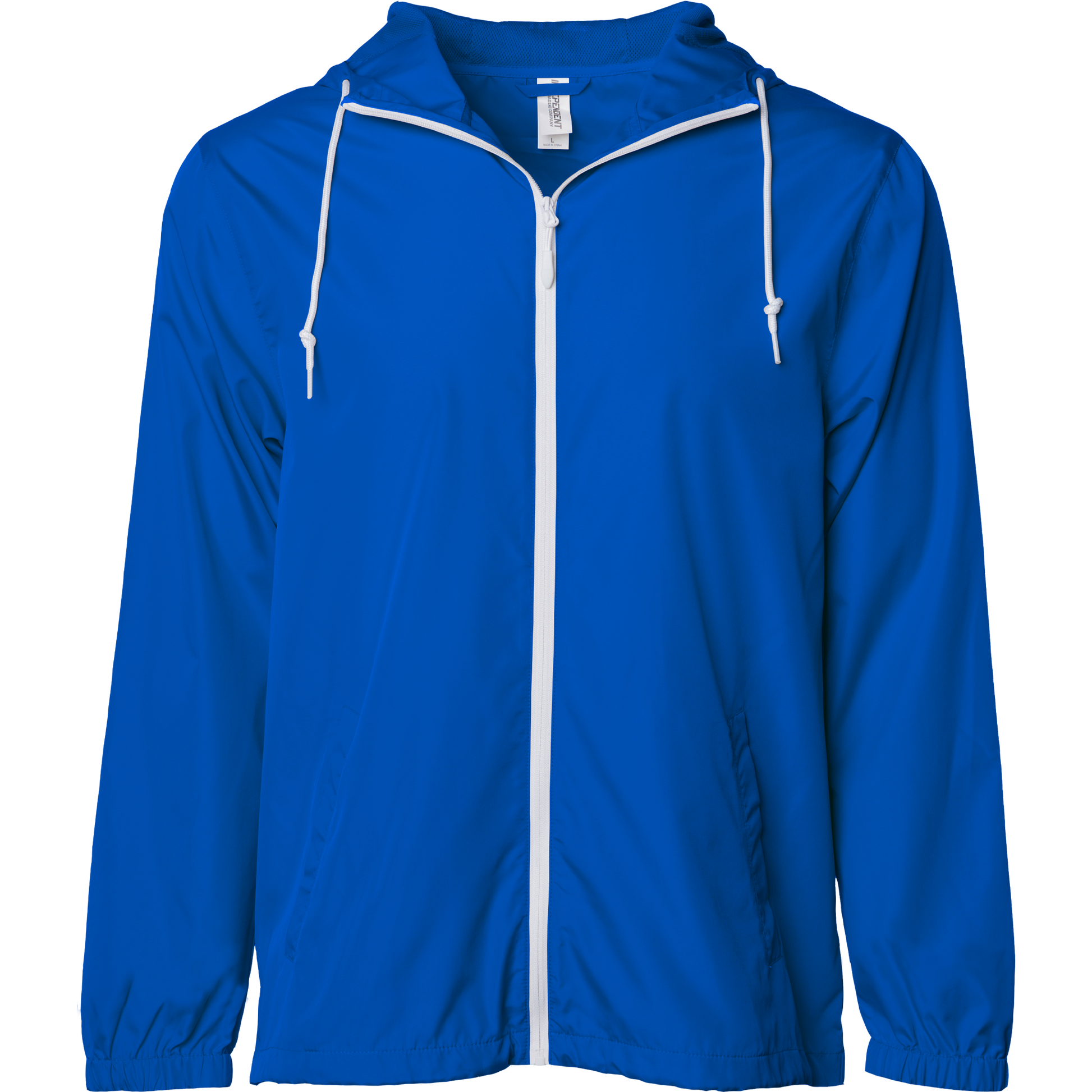 EXP54LWZ - Lightweight Windbreaker Jacket - Royal w White Zip / XS - CLOSE