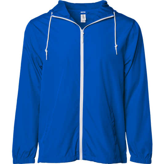 EXP54LWZ - Lightweight Windbreaker Jacket - Royal w White Zip / XS - CLOSE