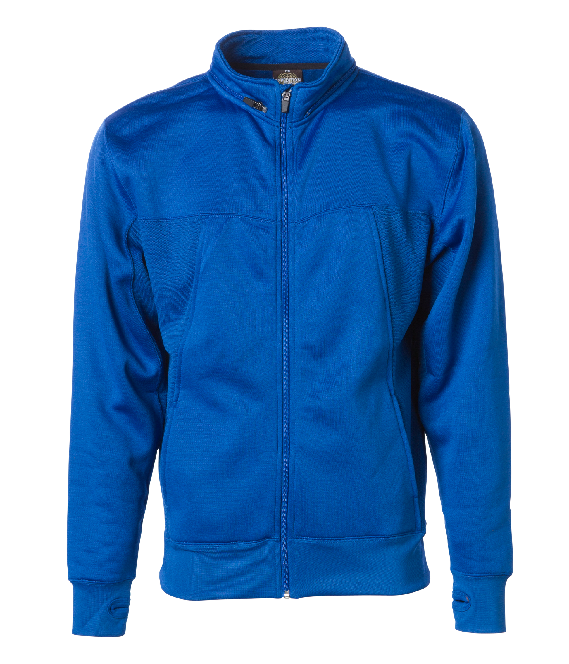 EXP80PTZ - Poly-Tech Zip Hooded Sweatshirt - Royal / XS - CLOSE